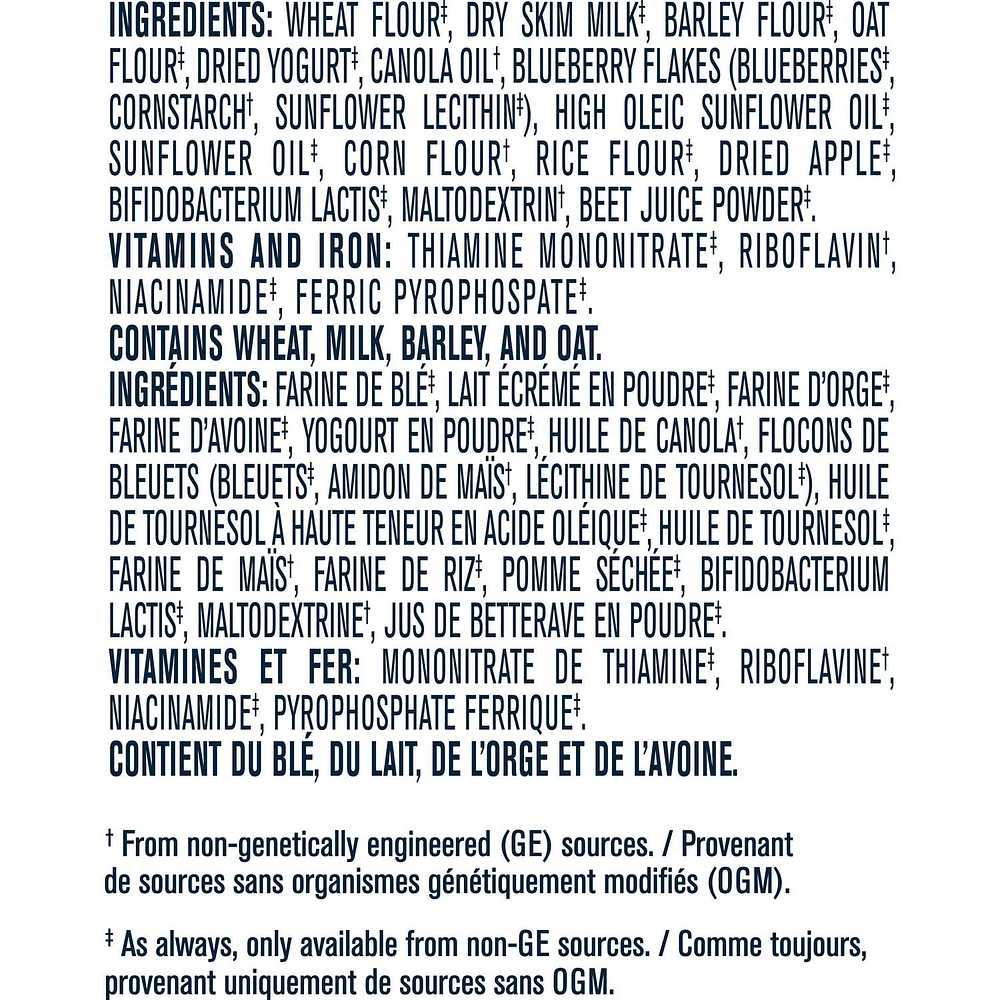 Céréales pour bébés GERBER® Étape 3 Multigrains avec yogourt et bleuet 227 g 227 GR
