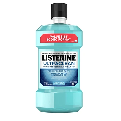 Listerine Ultraclean Stain Protection, Antiseptic Mouthwash, 1.5 L, Anti-Stain