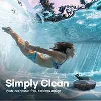 Aiper SG 800B Cordless Robotic Pool Cleaner for Flat Above Ground Pools up to 860sq.ft, Automatic Pool Vacuum