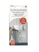 Dreambaby® Dial-It Adapta™ Angle Lock - 2pk, Super Strong Safety Locks!