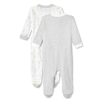 George Infants' 2-Piece Footed Sleeper Pack