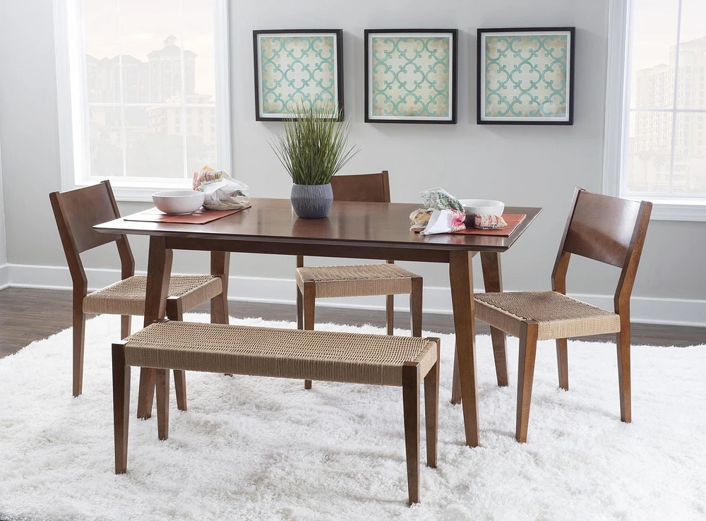 Parisi 6-Piece Dining Set, Brown