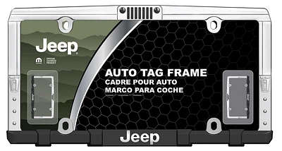 Jeep License Plate Frame Chrome/Black