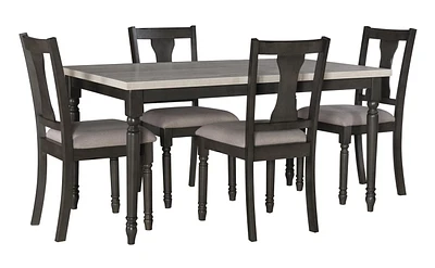 Weston 5-Piece Dining Set, Grey