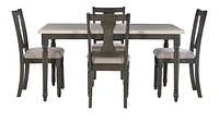 Weston 5-Piece Dining Set, Grey