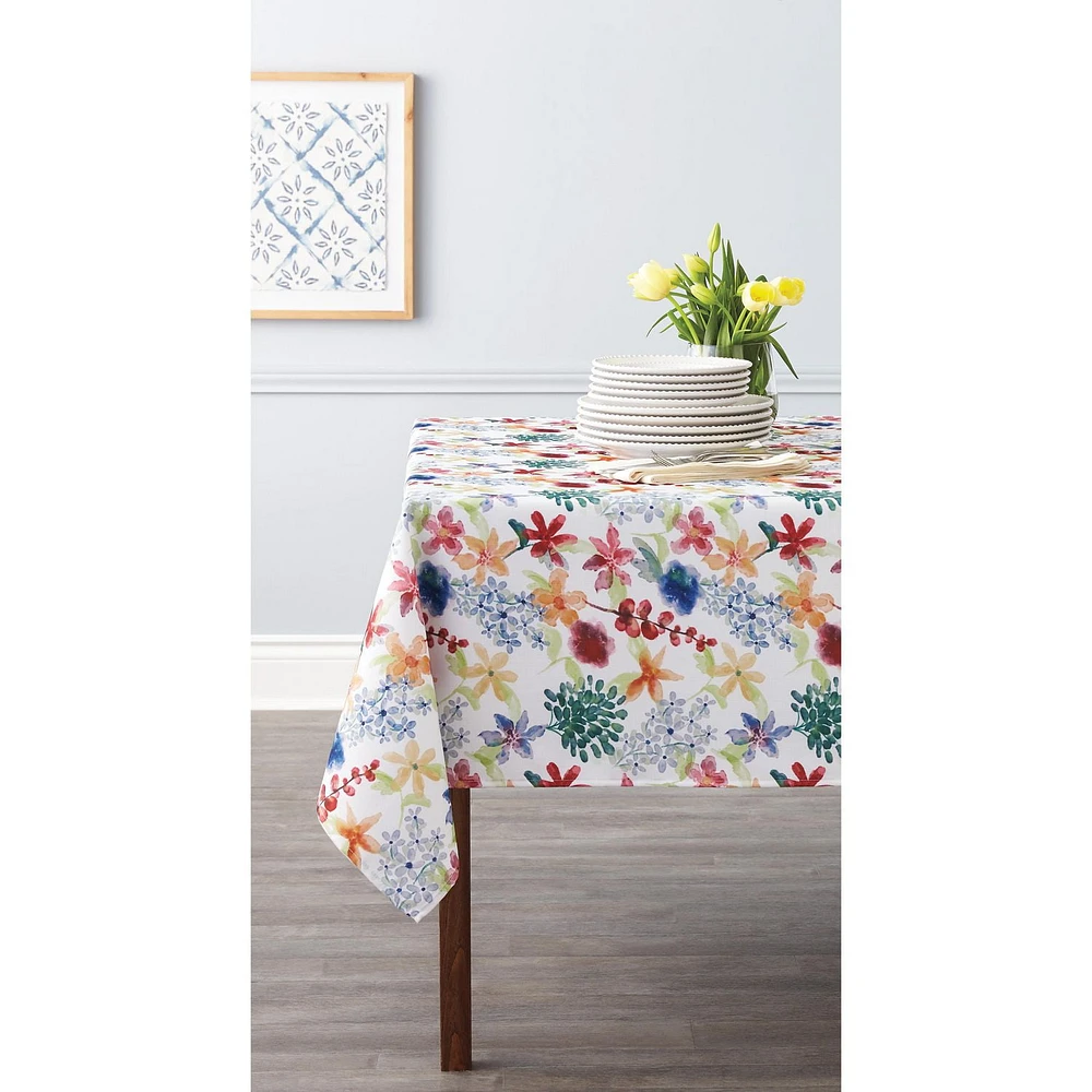 Hometrends Printed Fabric tablecloth, 100% polyester: 52"x70"