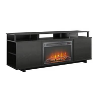 Ameriwood Home Mason Fireplace TV Stand for TVs up to 65", Espresso