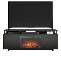 Ameriwood Home Mason Fireplace TV Stand for TVs up to 65", Espresso