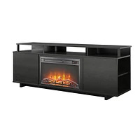 Ameriwood Home Mason Fireplace TV Stand for TVs up to 65", Espresso