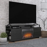 Ameriwood Home Mason Fireplace TV Stand for TVs up to 65", Espresso