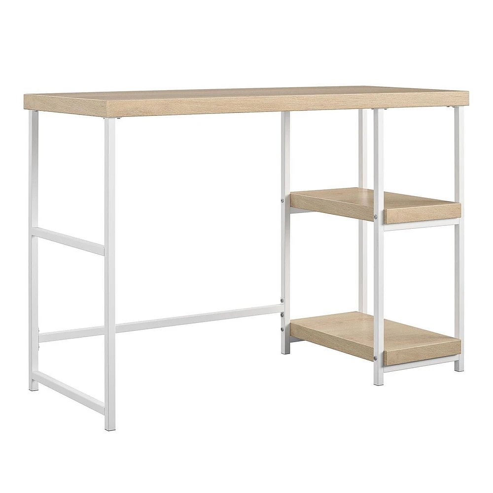 Sofia Kids Desk with Reversible Shelves, Blonde Oak