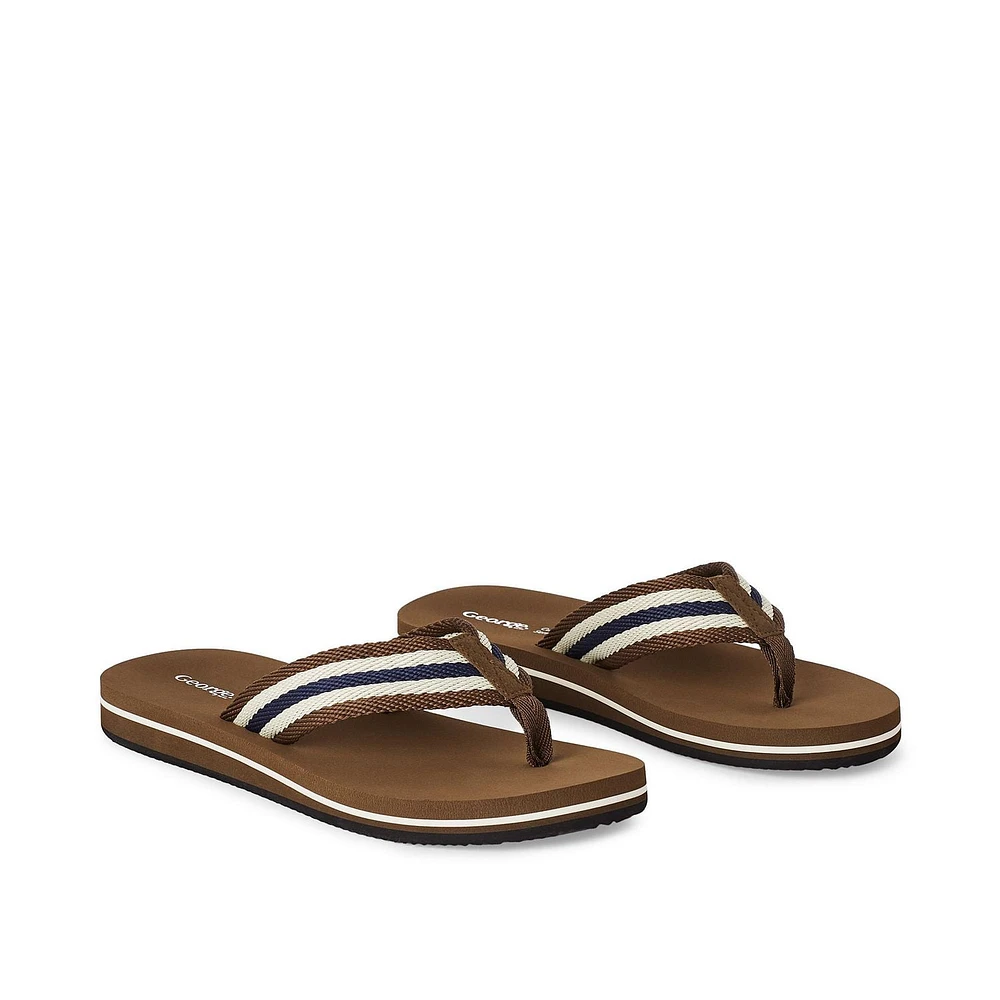 George Men's Comfort Flip Flops, Sizes 7-13