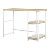 Sofia Kids Desk with Reversible Shelves, Blonde Oak