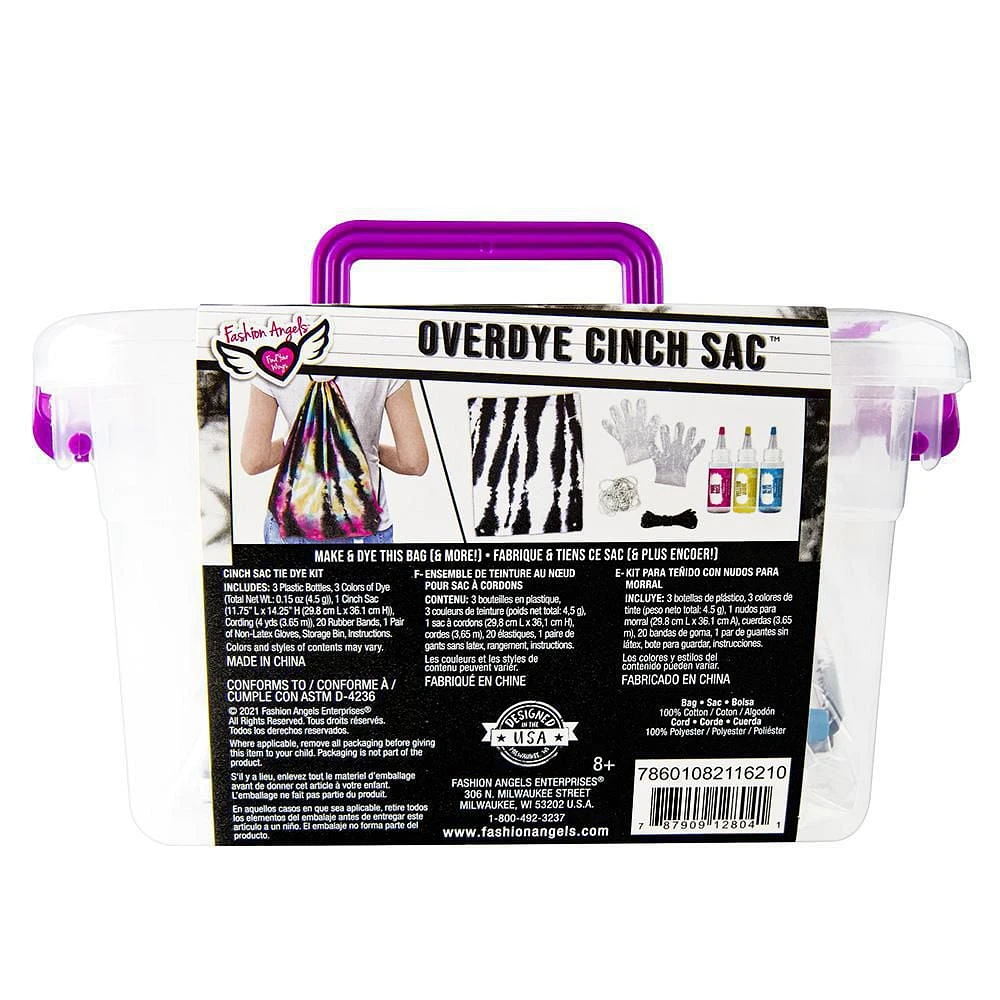 Fashion Angels Overdye Cinch Sak Keeper Crate