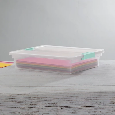 Sterilite Clear Large Clip Box, 1 each