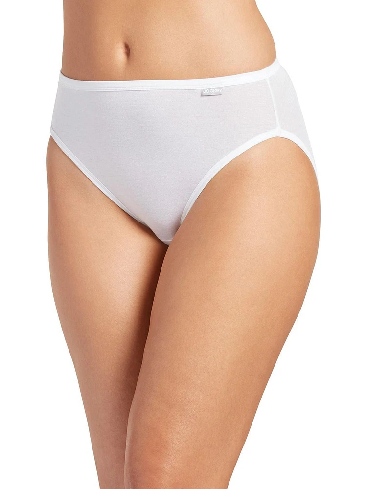 Jockey Essentials Women's Supersoft French Cut Panties - 3 pack