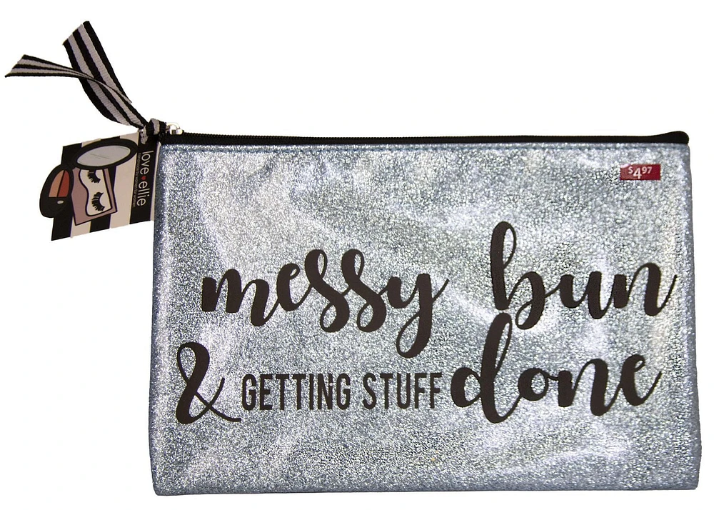 Onyx Messy Hair Don't Care Cosmetic Bag