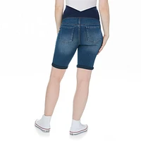 Paisley Sky Maternity Jegging Bermuda Short