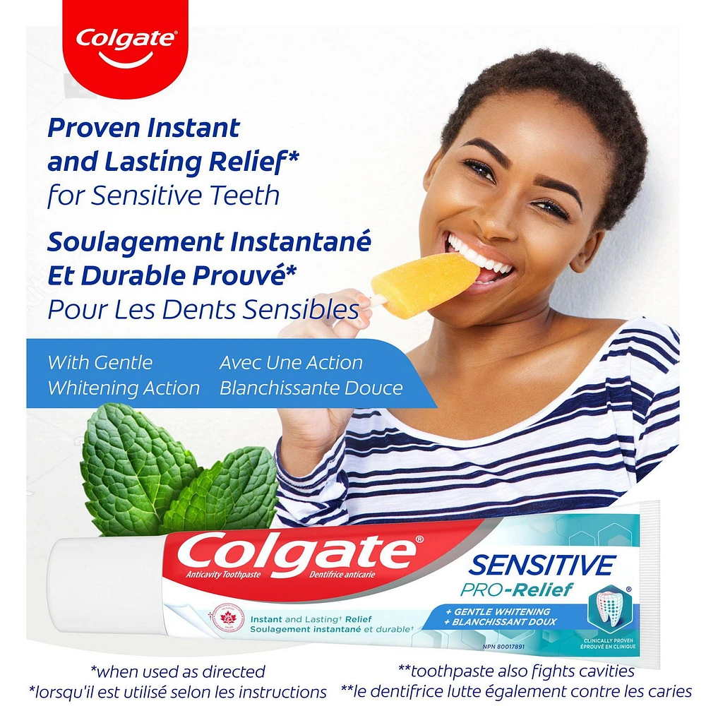Dentifrice Colgate Sensitive Pro-Relief + Blanchissant doux 120 ml
