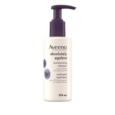 Aveeno Anti Aging Facial Cleanser, Absolutely Ageless Moisturizing Face Wash