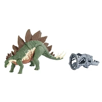 ​Jurassic World Camp Cretaceous Mega Destroyers Stegosaurus Dinosaur Action Figure, Toy Gift with Movable Joints, Attack and Breakout Feature