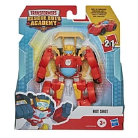 Transformers Rescue Bots Academy Hot Shot Converting Toy, 4.5-Inch Figure, Toys for Kids Ages 3 and Up