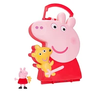 Peppa Pig - 4 Figure Carry Case (12",1fig) (Peppa w/Teddy)