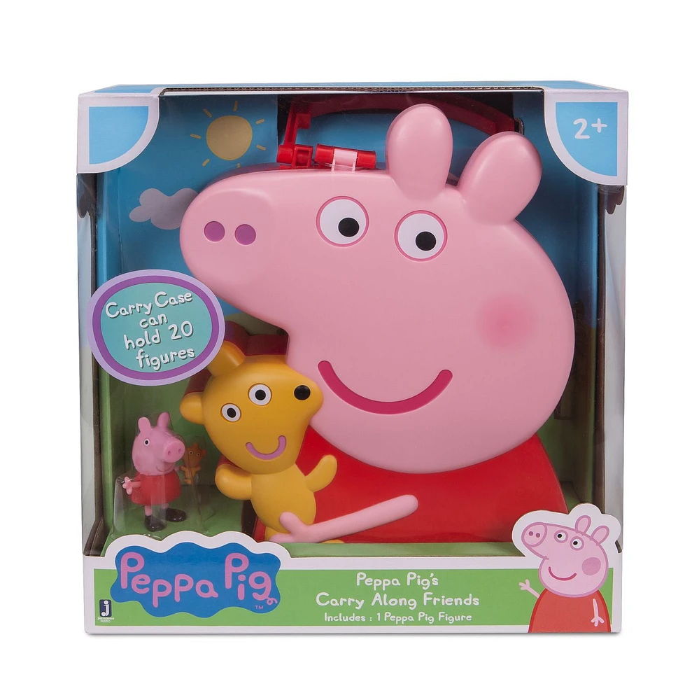 Peppa Pig - 4 Figure Carry Case (12",1fig) (Peppa w/Teddy)