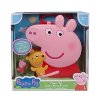 Peppa Pig - 4 Figure Carry Case (12",1fig) (Peppa w/Teddy)