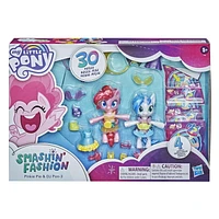 My Little Pony Smashin’ Fashion Party 2-Pack -- 30 Pieces, Pinkie Pie and DJ Pon-3 Poseable Figures and Surprise Fashion Toy Accessories