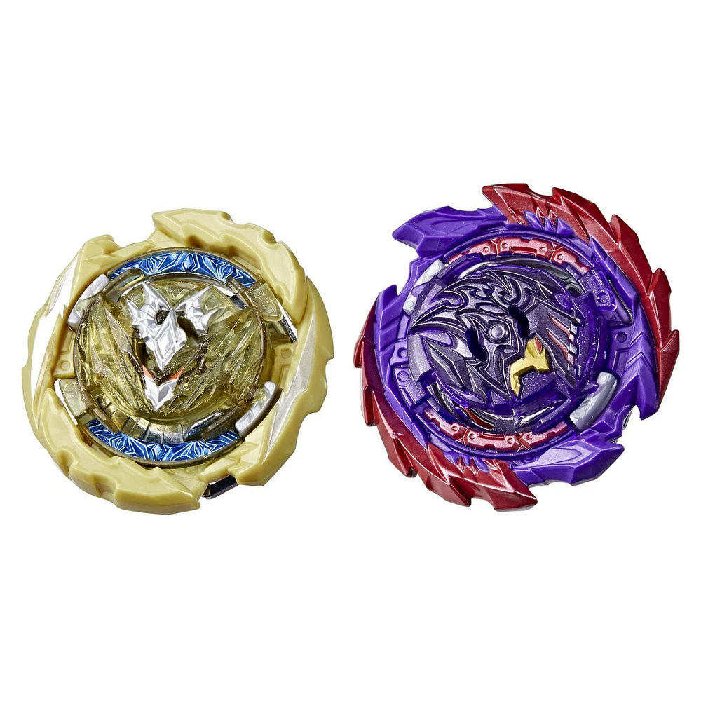 Beyblade Burst QuadDrive Berserk Balderov B7 and Cyclone Belfyre B7 Spinning Top Dual Pack