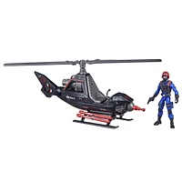 G.I. Joe Retro Collection Cobra F.A.N.G. Toy Vehicle with 3.75-Inch-Scale Cobra Pilot Figure Toys for Kids Ages 4 and Up