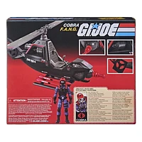 G.I. Joe Retro Collection Cobra F.A.N.G. Toy Vehicle with 3.75-Inch-Scale Cobra Pilot Figure Toys for Kids Ages 4 and Up