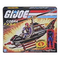 G.I. Joe Retro Collection Cobra F.A.N.G. Toy Vehicle with 3.75-Inch-Scale Cobra Pilot Figure Toys for Kids Ages 4 and Up