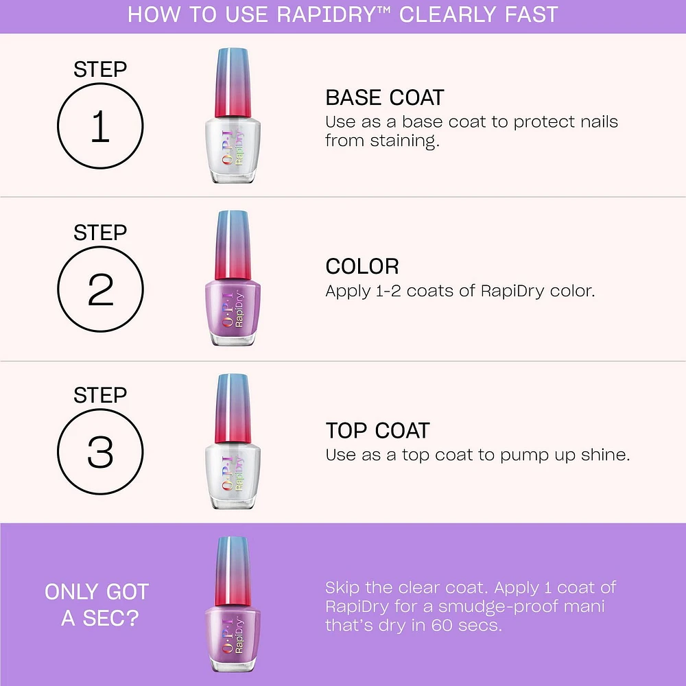 RapiDry™ Quick-Dry Nail Lacquer, 9ml