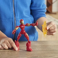 Marvel Avengers Bend And Flex Action Figure Toy, 6-Inch Flexible Iron Man Figure, Includes Blast Accessory, For Kids Ages 6 And Up