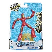 Marvel Avengers Bend And Flex Action Figure Toy, 6-Inch Flexible Iron Man Figure, Includes Blast Accessory, For Kids Ages 6 And Up