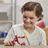 Marvel Avengers Bend And Flex Action Figure Toy, 6-Inch Flexible Iron Man Figure, Includes Blast Accessory, For Kids Ages 6 And Up