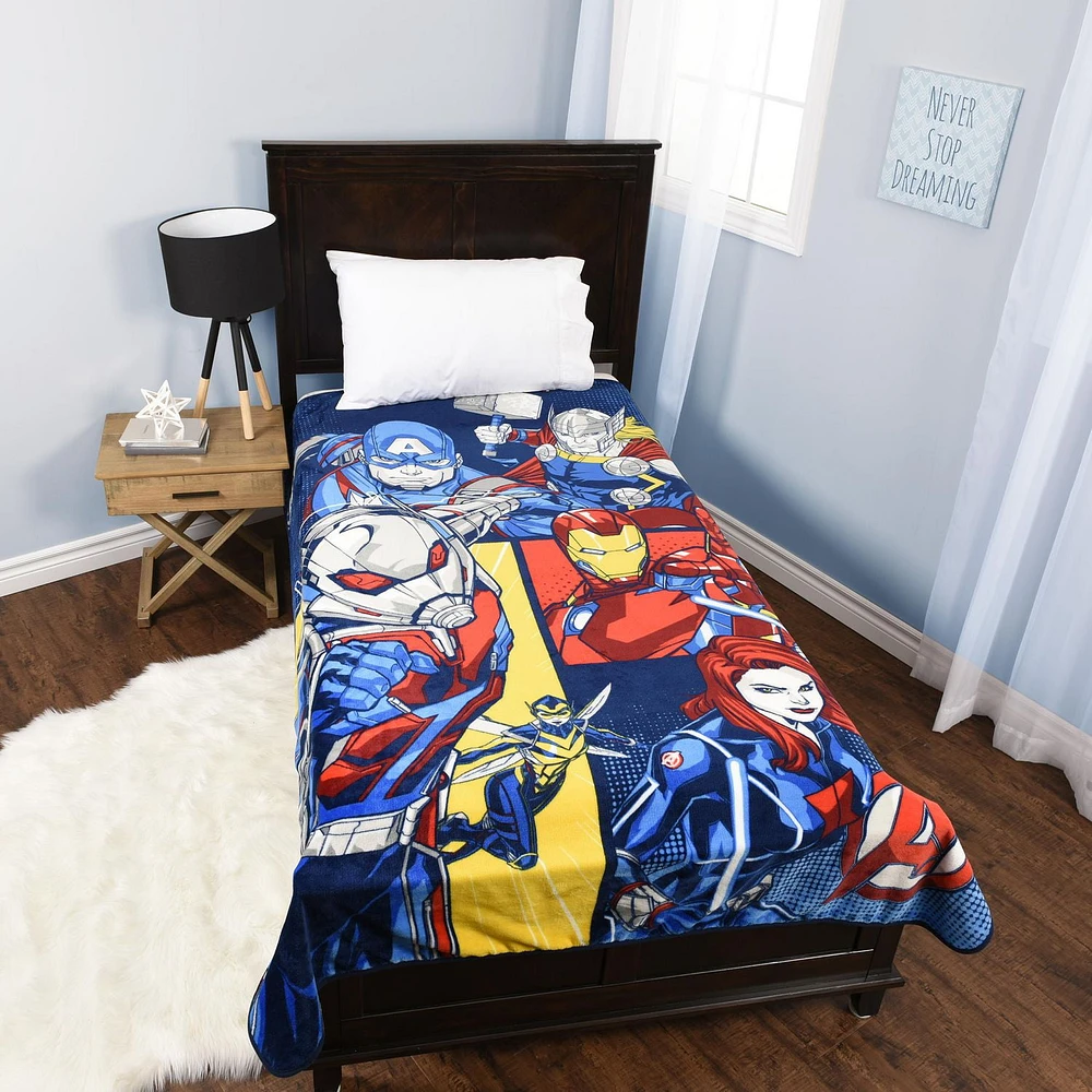 Marvel Avengers Micro Plush Blanket, 1 Blanket