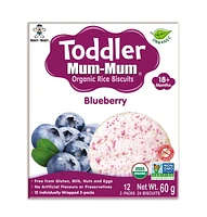 Toddler Mum-Mum Biscottes de riz biologiques Bleuet TMM Biscottes de riz biologiques Bleuet