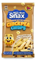 Mum-Mum Snax Chickpea Crisps White Cheddar Cheese, MM Snax Chickpea Crisps Cheese