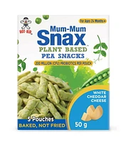 Mum-Mum Snax Chickpea Crisps White Cheddar Cheese, MM Snax Chickpea Crisps Cheese