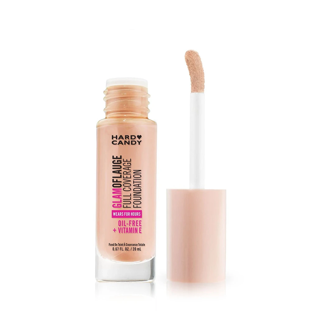 Hard Candy Glamoflauge Full Coverage Foundation, Oil-Free, 20 mL