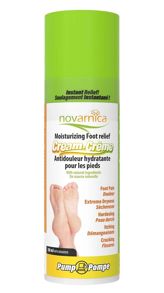 Novarnica moisturizing foot relief cream 118ml, Foot muscle and joint pain relief