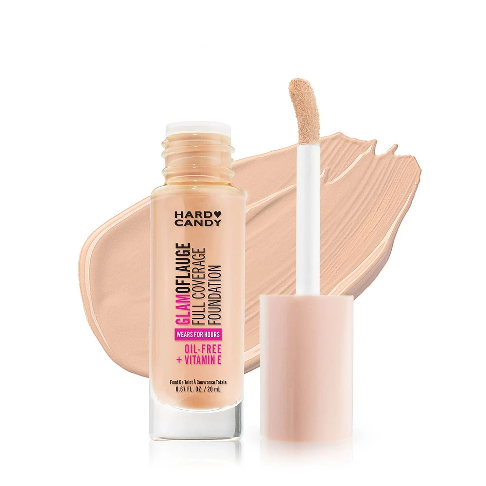 Hard Candy Glamoflauge Full Coverage Foundation, Oil-Free, 20 mL