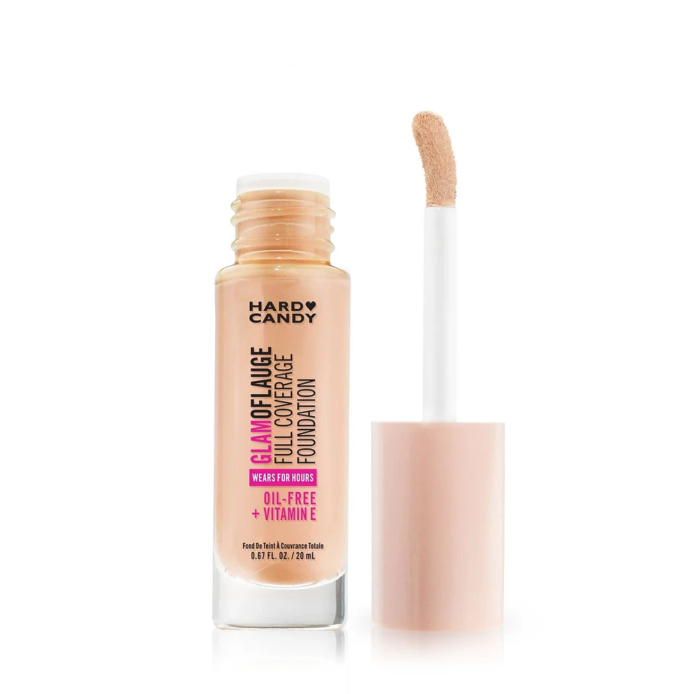 Hard Candy Glamoflauge Full Coverage Foundation, Oil-Free, 20 mL