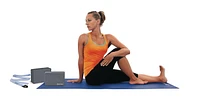 IBF 4-Piece Yoga Set by Iron Body Fitness - Includes a mat, two blocks and a strap.