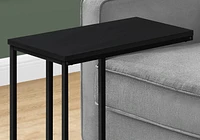 Monarch Specialties Accent Table, C-shaped, End, Side, Snack, Living Room, Bedroom, Metal, Laminate, Black, Contemporary