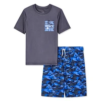 George Boys' Rash Guard 2-Piece Set