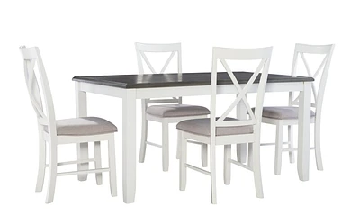 Lander 5-Piece Dining Set, Grey